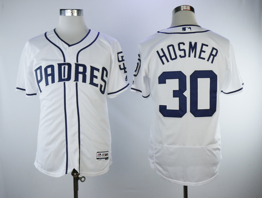 San Diego Padres #30 Eric Hosmer Padres 30 White Elite