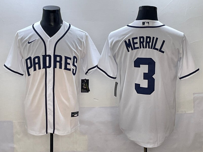 San Diego Padres #3 Jackson Merrill Padres Adult Style 2