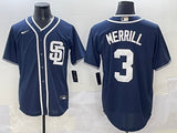 San Diego Padres #3 Jackson Merrill Padres Adult Style 4