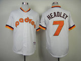 San Diego Padres #7 Authentic Chase Headley 1984 Turn Back The Clock Jersey