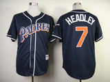 San Diego Padres #7 Authentic Chase Headley 1998 Turn Back The Clock Jersey Baseball Jersey