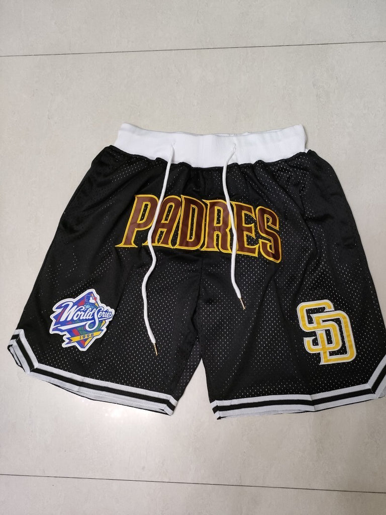 San Diego Padres just don shorts black Style 7