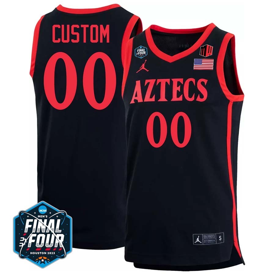 San Diego State 2023 Final Four College Basketball Limited Custom Jersey – Black
