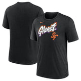 San Francisco Giants Heather Black 2025 City Connect Tri-Blend T-Shirt