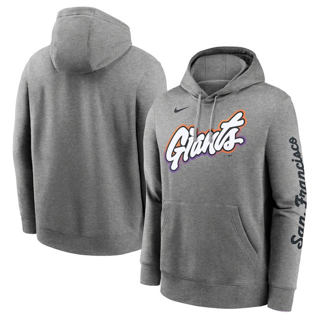 San Francisco Giants Heather Charcoal 2025 City Connect French Terry Club