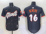 San Francisco Giants #16 Rafael Devers Giants Collaboration Style 2