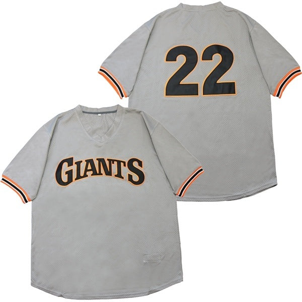 San Francisco Giants #22 Will Clark Giants 22 Gray BP Retro
