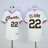 San Francisco Giants #22 Will Clark Giants 22 White Retro 2016 Player Version
