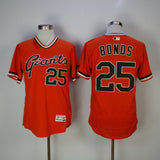 San Francisco Giants #25 Barry Bonds Giants 25 Orange Elite New
