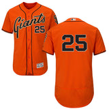 San Francisco Giants #25 Barry Bonds Giants 25 Orange Elite