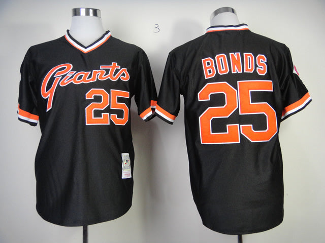 San Francisco Giants #25 Giants 25 Black Retro