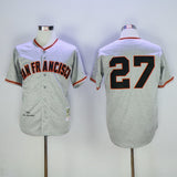 San Francisco Giants #27 Giants 27 Hemp Gray Retro
