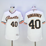 San Francisco Giants #40 Madison Bumgarner Giants 40 White Retro 2016