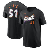 San Francisco Giants #51 Jung Hoo Lee Anthracite 2025 City Connect Fuse Name &