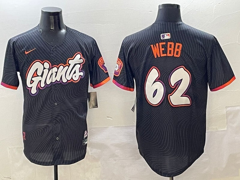 San Francisco Giants #62 Logan Webb Giants Collaboration Style 2