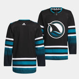 San Jose Sharks Blank 2023-24 Cali Fin 3rd Alternate Jersey Style 2