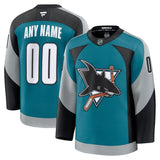 San Jose Sharks Fanatics Alternate Custom Premium Jersey - Teal