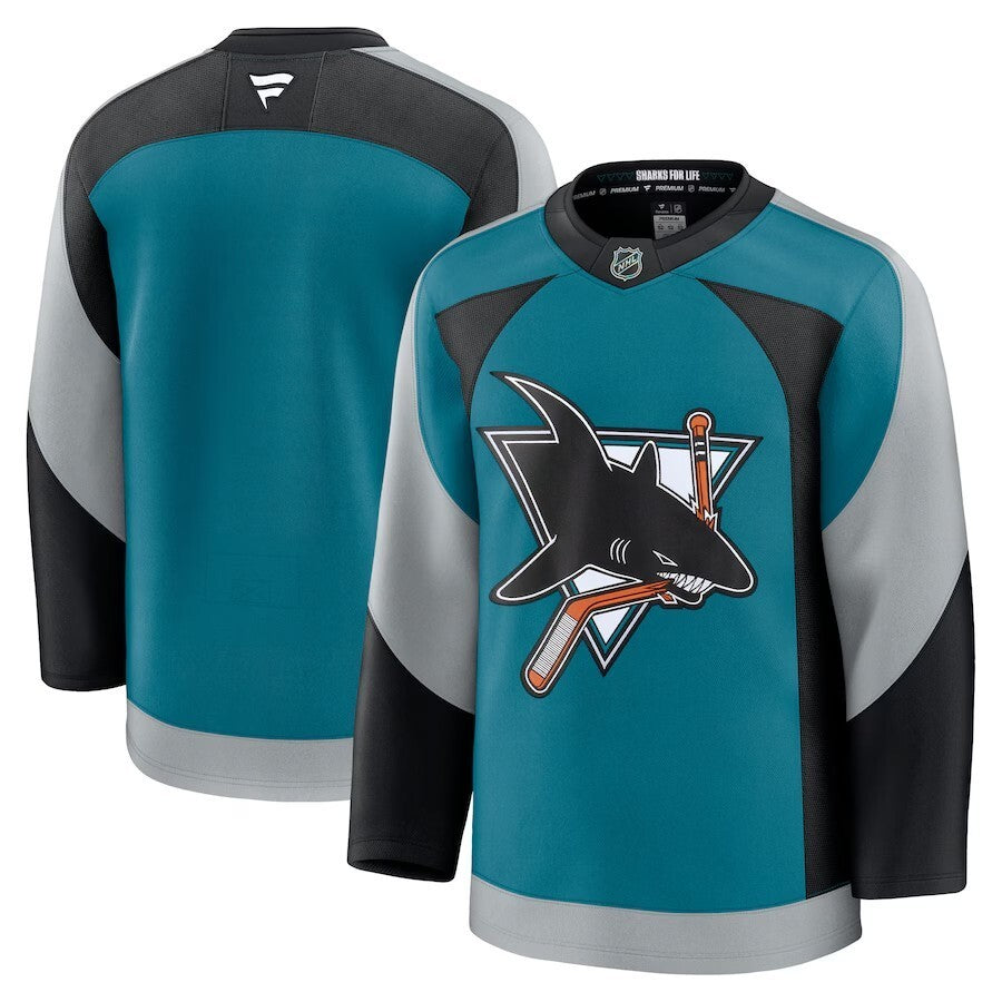 San Jose Sharks Fanatics Alternate Premium Jersey - Teal