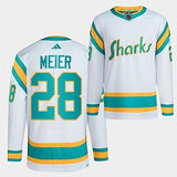 San Jose Sharks #28 timo-meier-2022sharks-white-reverse-retro-2.0-authentic-primegreen-jersey