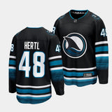 San Jose Sharks #48 Tomas Hertl 2023-24 Cali Fin 3rd Alternate Jersey
