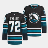 San Jose Sharks #72 William Eklund 2023-24 Cali Fin 3rd Alternate Jersey Style 2