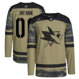 San Jose Sharks adidas Military Appreciation Team Authentic Custom Practice Jersey - Camo_conew1