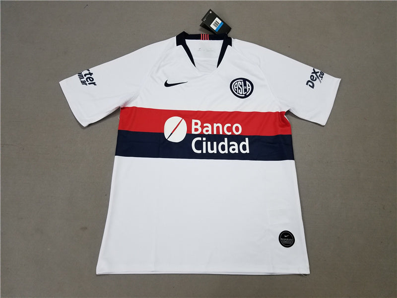 San Lorenzo away white 19-20 season soccer jersey