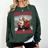 Santa's Favorite President Sweatshirt, Humorous Trump Christmas Shirt, Christmas Shirt, Santa Trump Sweatshirt, Favorite Trump Shirt