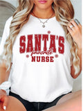 Santa's Future Nurse T-Shirt, Christmas Future Nurse Shirt, Christmas New Nurse Tee, Christmas Nurse Gifts Tee, Nursing Student Short Sleeve.,