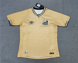 Santos second away gold soccer jersey Style 2