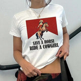 Save A Horse Ride A Cowgirl Shirt, Lesbian Shirt, Subtle Lesbian, LGBT Pride Month, Ally Shirt, Lesbian Cowgirl Gift, Western Rodeo Shirt