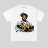 Say Drake K Dot Kitty Super Star Graphic Rap Tee Shirt 5x cahmps Top Streetwear New Design Halftimee