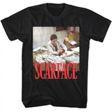 Scarface Stacks Of Cash T Shirt  Tony Montana Al Pacino