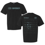 Scary Numbers Shirt, Lumon Macrodata Refinement Four Tempers, MDR Wavy Computer Screen Tee, 100% Soft Cotton, Machine Washable, Casual Style