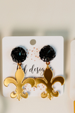 Black and Gold Fleur