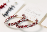 Burgundy Hoops