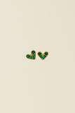 Green Heart Studs