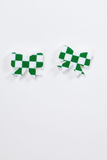 checkered Bow Studs