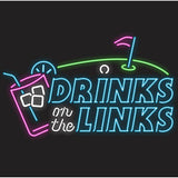 Drinks on the Links Neon Pocket Tee
