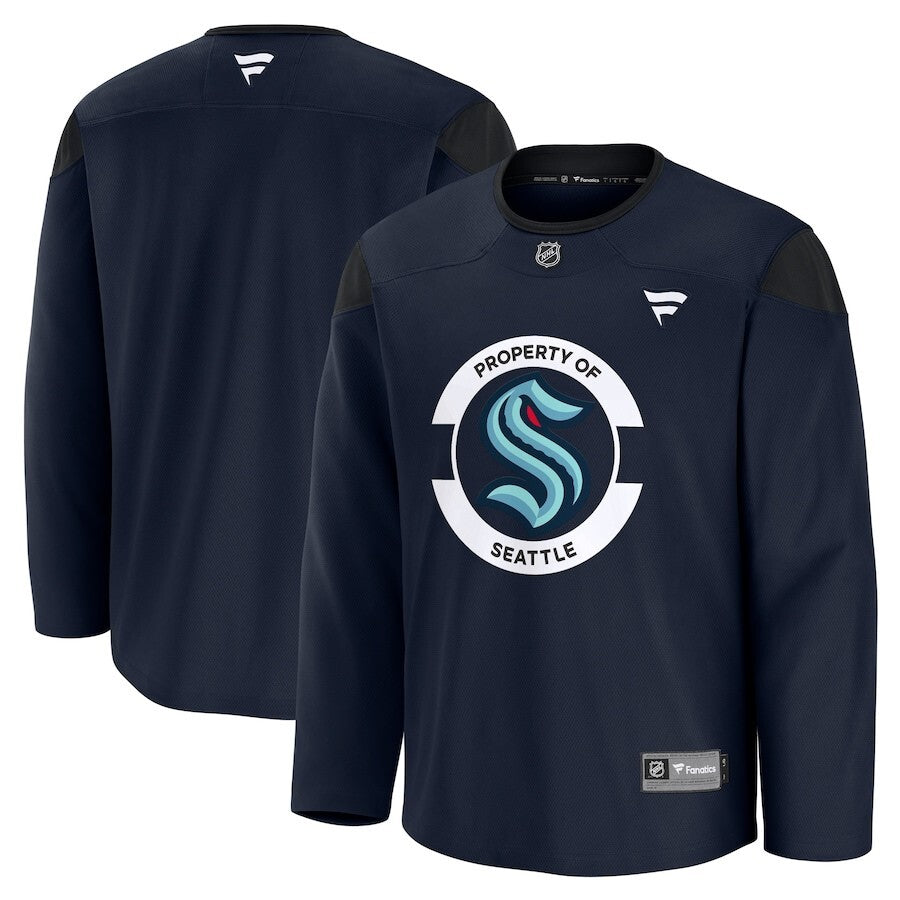 Seattle Kraken Fanatics Team Practice Jersey - Deep Sea Blue