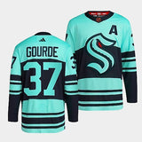 Seattle Kraken #37 yanni-gourde-ice-blue-2022reverse-retro-2.0-authentic-primegreen-jersey