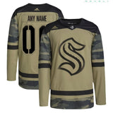Seattle Kraken adidas Military Appreciation Team Authentic Custom Practice Jersey - Camo_conew1