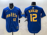 Seattle Mariners #12 Josh Naylor Mariners Adult Style 4