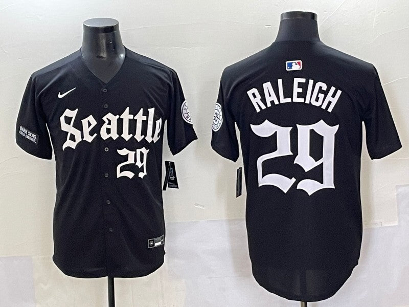 Seattle Mariners #29 Cal Raleigh Mariners 5 Collaboration Style 1