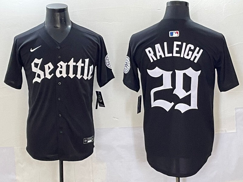 Seattle Mariners #29 Cal Raleigh Mariners 5 Collaboration Style 2