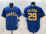 Seattle Mariners #29 Cal Raleigh Mariners City Adult Style 5