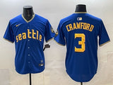 Seattle Mariners #3 J.P. Crawford Mariners Adult