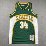 Seattle SuperSonics #34 Ray Allen Supersonics 34 Green S-XXL Style 2