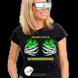 Shake Your Shamrocks - women's St. Patrick's Day T-shirt Comfortable Fit Tee Top Womenswear Cotton