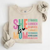 She Is Mom Sweatshirt, Mama Sweatshirt, Gift For Mom, Mothers Day Gift, Bible Verse Sweatshirt, Cute Mom Sweater